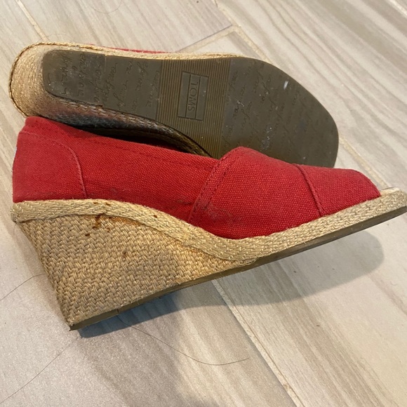TOMS red wedge - Picture 4 of 7